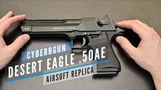 Cybergun DESERT EAGLE .50AE - Unboxing and review with performance test! Is it as good as it looks?!