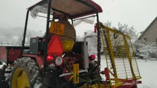 RS-09 Cold start -2°C, old tractor cold start