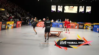 Kuwait vs Norway - Men's Doubles (Round of 32) - Teqball World Championships 2022 Nuremberg