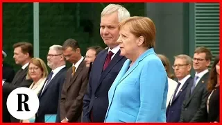 Nuovo tremore per Merkel: è la terza volta in meno di un mese
