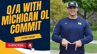 EXCLUSIVE: Q&A with four-star Michigan OL commit Avery Gach | #GoBlue