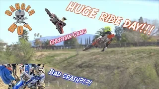 HUGE ride day! Crazy jump! Bad crash?!?!