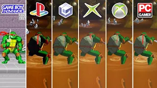 Teenage Mutant Ninja Turtles (2003) GBA vs PS2 vs GameCube vs XBOX vs XBOX 360 vs PC GAMER