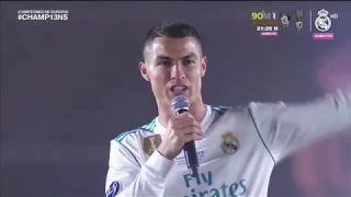 La plantilla y el Santiago Bernabéu: "Cristiano, quédate"·
