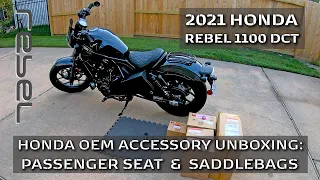 REBEL1100: 2021 Honda Rebel 1100 // Passenger Seat Kit and Saddlebags