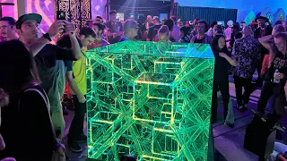 Tesseract at Re:Imagine Los Angeles Infinity Mirror Art Installation by Nicky Alice Hypercube