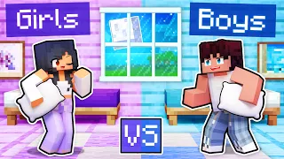 My GIRLS vs BOYS Party In Minecraft!