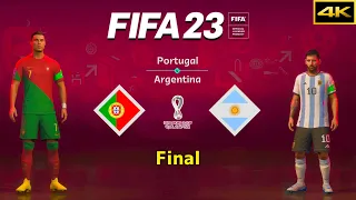 FIFA 23 - PORTUGAL vs. ARGENTINA - FIFA World Cup Final - Ronaldo vs. Messi - PS5™ [4K]