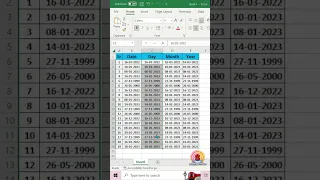 Trick to Extract Day, Month, Year from Date in Excel | #shorts #excel #exceltips #exceltricks