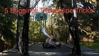 5 Beginner trampoline tricks!