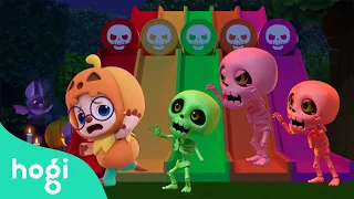 Chumbala Cachumbala Dance + More Colors Skeletons｜Hogi Halloween 🎃｜Halloween Songs for Kids