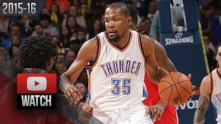 Kevin Durant Full Highlights vs Rockets (2016.01.29) - 33 Pts, 12 Reb, BEAST!