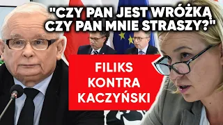 "Czy pan mnie straszy?". Filiks oburzona na przesłuchaniu. "To już jest dyktatura"