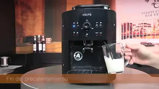 Como preparar un Cappucino con Krups EA8108 Roma - Cafetera Superautomática