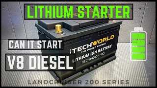 LITHIUM CRANKING BATTERY | 1420CA PRO | Can it POWER the 4.5L V8 diesel? iTechWorld Starter Battery