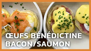 Oeufs bénédictine Bacon / Saumon