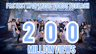 (Top5)Fastest Kpop music videos to reach 200 million views #blackpink #pinkvenom