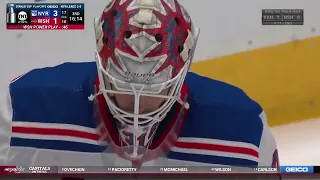 Igor Shesterkin stops Wilson's dangerous shot in game 3 vs Capitals (26 apr 2024)