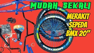 CARA MUDAH MERAKIT SEPEDA BMX 20" DARI AWAL