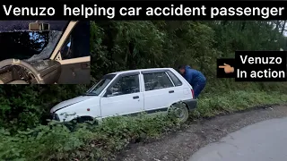 VENUZO DAWHUO helping car Accident passenger / ​⁠@Vekutovlogs -​⁠@Venuzodawhuo