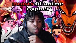 Beasts of Anime Rap Cypher | Shwabadi ft. Rustage, Chi-Chi, Cam Steady & More (REACTION)