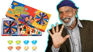Tribal People Go Crazy for the Bean Boozled Spinner Challenge!