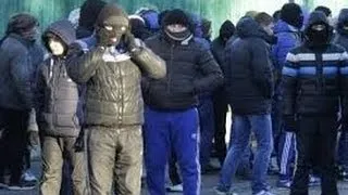 21-02-2014 Луганск. ПРОВОКАЦИЯ! На улицы Луганска вышли молодчики с палками.