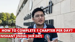 How to Complete 1 Chapter Per Day? | Nishant Jindal | #iit #jee2024 #jee2025