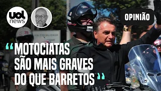 Bolsonaro em Barretos: Punir ida a evento seria tolice; motociatas são mais graves, diz Josias