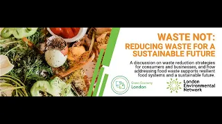 WASTE NOT: Reducing Waste for a Sustainable Future