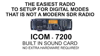 IC 7200 EASY DIGITAL MODES