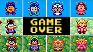 Evolution of Super Mario Bros. 2 GAME OVER Screens