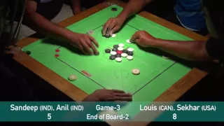 US OPEN CARROM GRAND SLAM 2016: Doubles Finals - Game 3