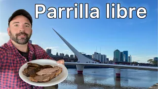 Parrilla libre en Puerto Madero , Cuanto cuesta ? 💵🥩#puerto Madero #parrillada #carne