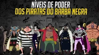 PIRATAS DO BARBA NEGRA NÍVEIS DE PODER | ONE PIECE | Nerd Sensei