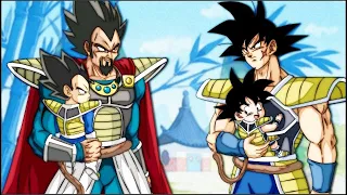¿Qué pasa si Goku y Vegeta ESCAPARAN a la Tierra con Bardock y el Rey Vegeta?