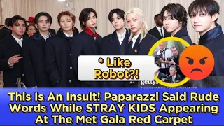 This Is An Insult! Paparazzi Said Rude Words While STRAY KIDS Appearing At The Met Gala Red Carpet