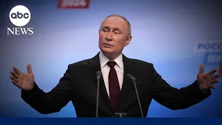 Putin declares victory in presidential election