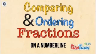 Compare Fractions on a Numberline
