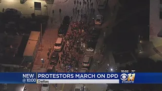 More Than 100 Protest Dallas Police After Deadly Shooting By Off-Duty Officer