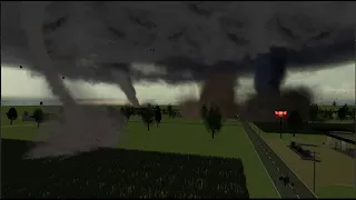 Garry's Mod Experiencing with TORNADOS!!! on a new destructable Map!