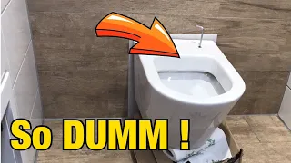 Modernes WC mit verdeckter Befestigung! Schlimmer FAIL! Proofwood