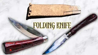 Knife Making videos | How to make a FOLDING KNIFE |Forging knife| #knifemaking