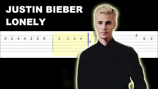 Justin Bieber & Benny Blanco - Lonely (Easy Guitar Tabs Tutorial)