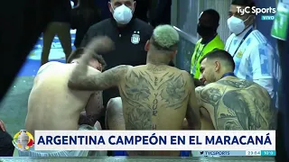 Messi, Neymar y Paredes y una charla post final