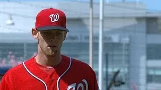 STL@WSH: Strasburg strikes out nine over six innings