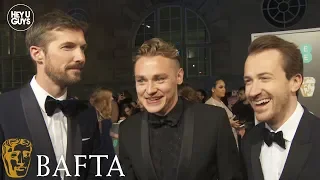 Ben Hardy, Gwilym Lee & Joseph Mazzello on Rami Malek & Bohemian Rhapsody at the BAFTAs