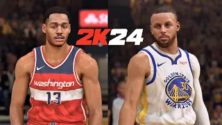 NBA 2K24 | Poole Wizards Debut vs New Look Warriors | ULTRA Realistic Graphics Concept Gameplay