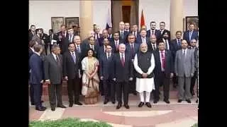 PM Modi & Russian President Vladimir Putin interacting with CEOs in New Delhi