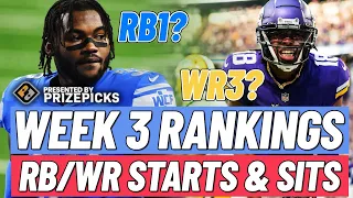 2022 NFL Week 3 Fantasy Football Rankings, Projections, Tiers & Start em' Sit em' Decisions